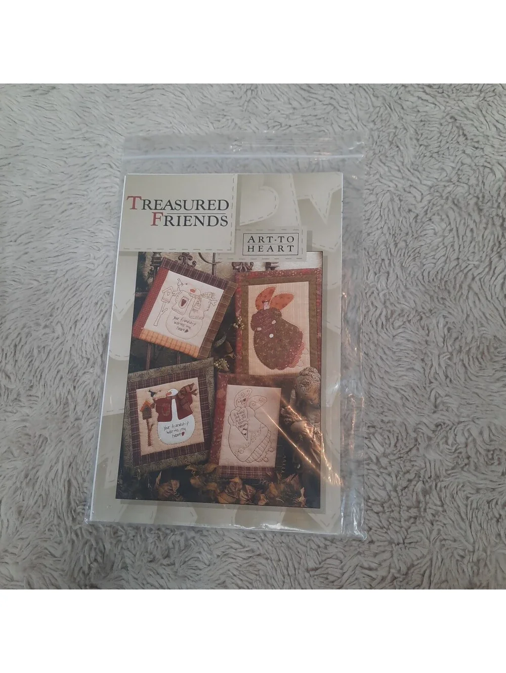 Treasured Friends Sewing Wall Quilt Pattern Snowman & Angel Quilt & Stitchery